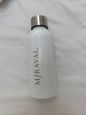 Miraval White Stainless Steel Water Bottle - White
